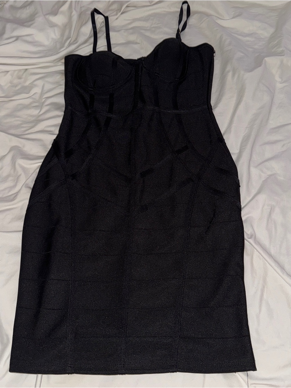 Haute Monde Black Bustier Mini Dress